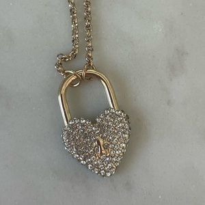 Heart charm necklace. 12” chain.
